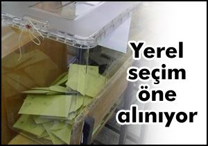 Yerel seçim öne alınıyor