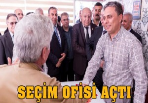 Seçim ofisine miting gibi açılış