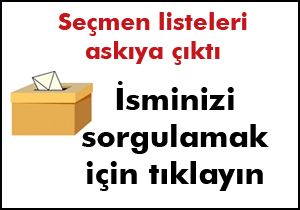 Seçmen listeleri askıya çıktı