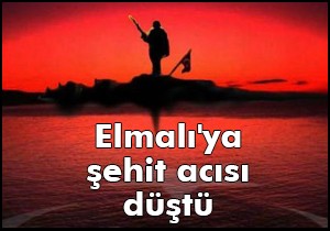 Elmalı'ya şehit acısı düştü