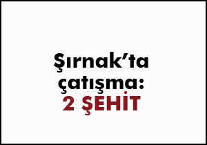 Şırnak'ta 2 şehit