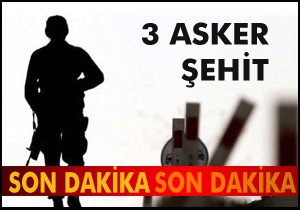 3 asker şehit