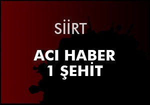 Siirt'te 1 asker şehit, 4 asker yaralı
