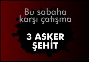 3 asker şehit