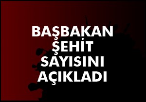 İşte şehit sayımız