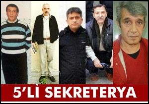 İşte Öcalan ın 5 li sekreteryası