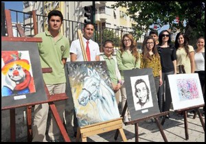 Gençliğin ortak sergisi açıldı