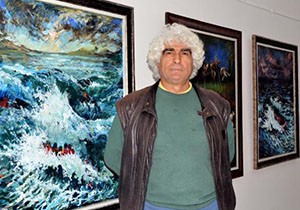 Savaş ve dramı tuvale aktardı