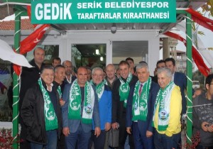 Serik'te taraftar kıraathanesi açıldı