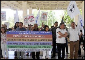 SES'ten fiili hizmet süresi zammı eylemi