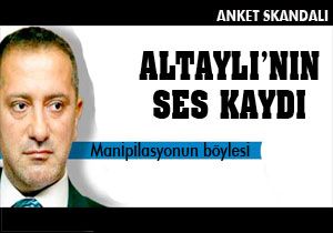 Fatih Altaylı'nın ses kaydı çıktı