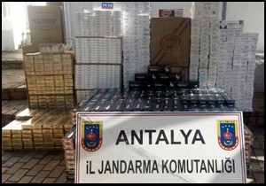 Gazipaşa'da kaçak sigara operasyonu