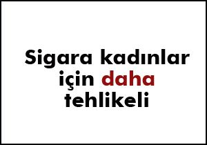 Sigara kadınlar için daha tehlikeli