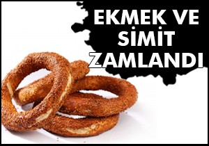 Korkuteli de ekmek ve simit zamlandı