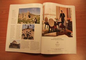 THY dergisinde; Kabe manzaralı şarap servisi