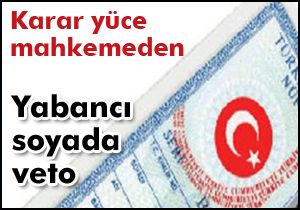 Yabancı soyada veto