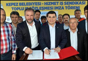 Kepez'de toplu sözleşme