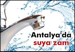 Suya merkezde yüzde 5 zam geldi