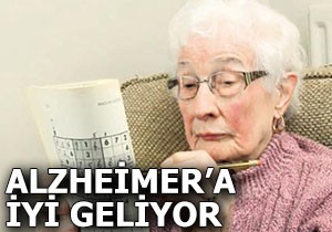 Alzheimer'a iyi geliyor