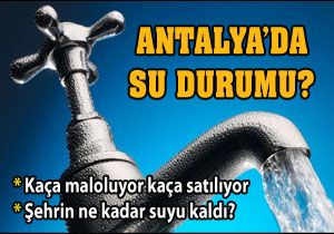 Antalya'da su durumu