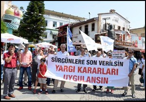 Belediyenin sürgünleri yargıya taşınıyor
