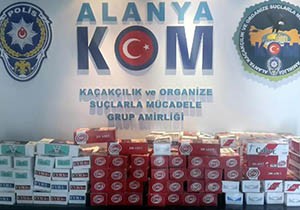 Alanya'da tütün operasyonu