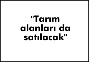 "Tarım alanları da satılacak"