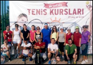 Büyükşehir den ücretsiz tenis kursu