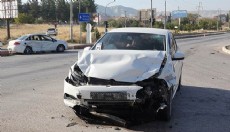 14 yaşındaki sürücü kaza yaptı: 1 yaralı
