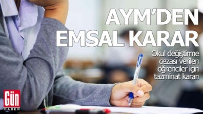 Okul değiştirme cezası verilen öğrenciler için tazminat kararı