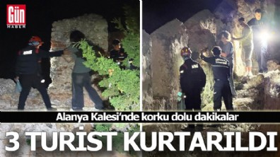 Alanya Kalesi’nde korku dolu dakikalar