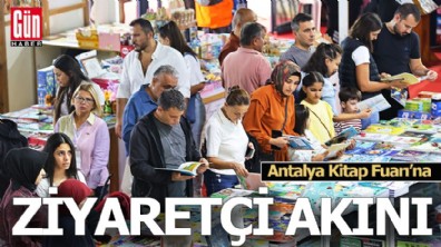 Antalya Kitap Fuarı'na ziyaretçi akını
