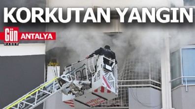Antalya'da apartman dairesinde korkutan yangın
