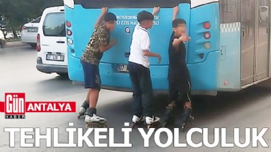 Antalya'da çocukların tehlikeli yolculuğu