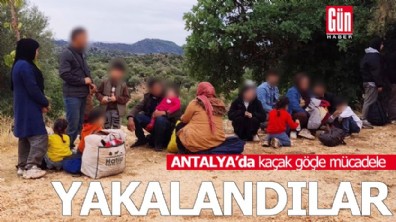 Antalya'da kaçak göçle mücadele: Yakalandılar