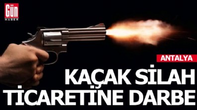Antalya'da kaçak silah ticaretine darbe