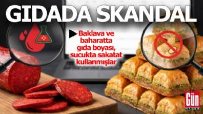 Bakanlık ifşa etti: Baklava ve baharatta gıda boyası kullanmışlar