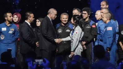 Cumhurbaşkanı Antalya'da astronotlarla buluştu