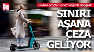 Elektrikli scooter yönetmeliğinde değişiklik: Sınırı aşana ceza geliyor