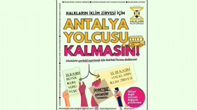 İklim aktivistlerinden Antalya'da COP31 yürüyüşü