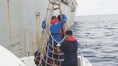 Kaş açıklarındaki gemide yaralanan mürettebat tahliye edildi