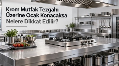 Krom Mutfak Tezgahı Üzerine Ocak Konacaksa Nelere Dikkat Edilir?