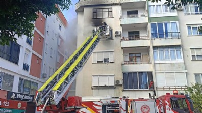 Kumluca'da ev yangını