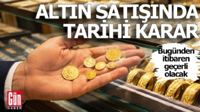 Kuyumcudan altın almak isteyen bu belgeyi göstermek zorunda