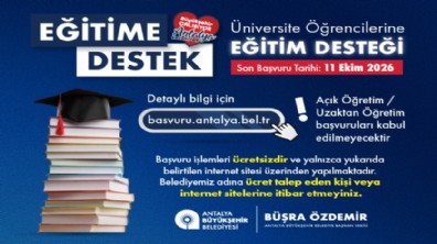 Üniversite öğrencilerine eğitim desteği