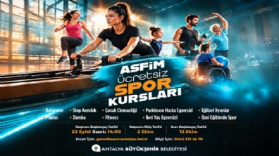 ASFİM ücretsiz spor kursları