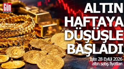 Altın haftaya düşüşle başladı