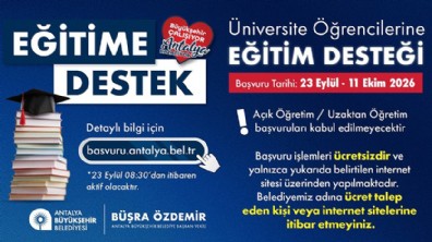 Antalya Büyükşehir'den öğrencilere eğitim desteği