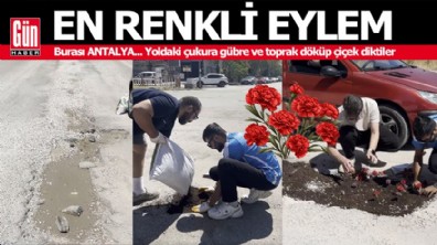 Antalya'da en renkli 'Çukur' eylemi