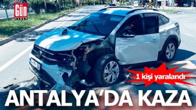 Antalya'da kaza: 1 kişi yaralandı